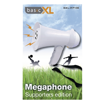 BXL-MP100 Megafoon 15 w ingebouwde microfoon wit Verpakking foto